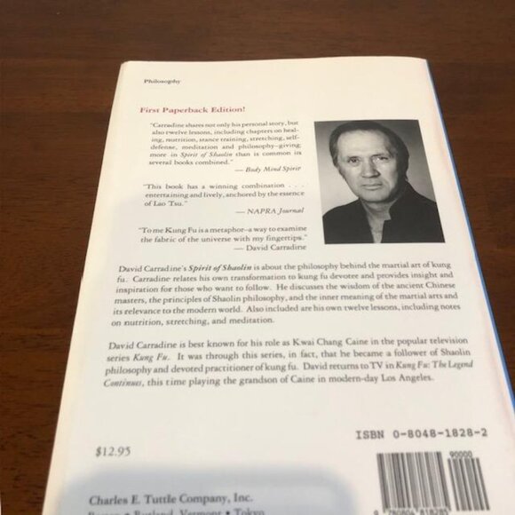 Spirit of Shaolin: A Kung Fu Philosophy Paperback Vintage Pre-Owned Book. - Picture 9 of 13